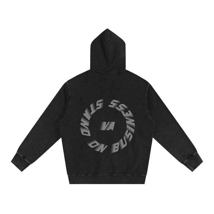 VA Heavyweight Pure Cotton Classic Snow Washed Hoodie
